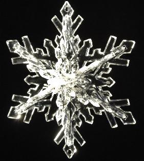 Crystals - 3D Acrylic Snowflake