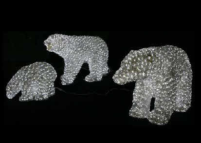 Light Sculpture - Polar Bears