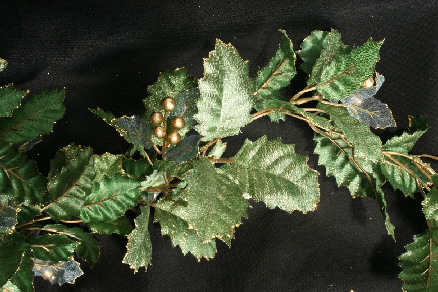 Garland - Holly Green with Gold Shimmer